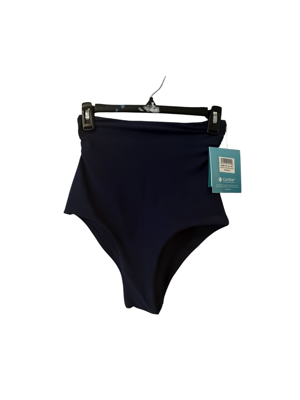 Coolibar High-Waist Swim Bottoms in Navy NWT size small